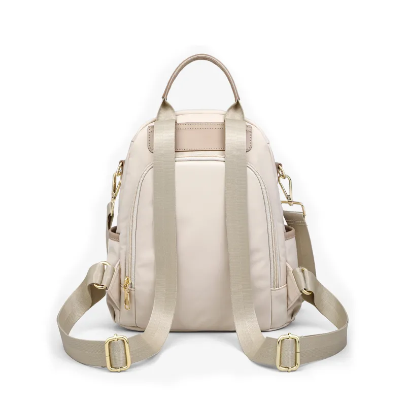 MILLIE'S Fabric Backpack Travel Bag Regular Women's Ecru-3