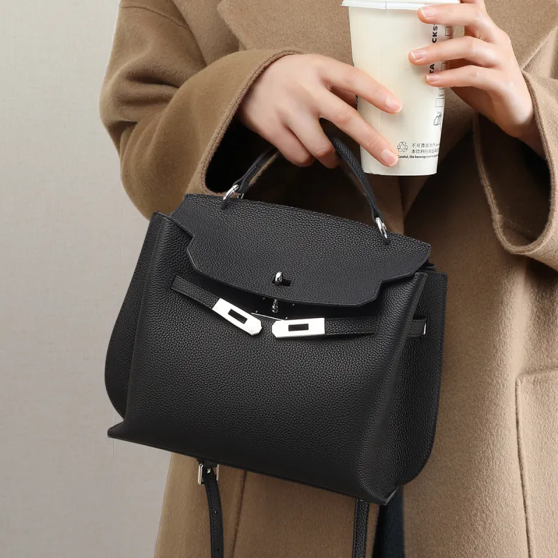 MILLIE'S Cow Leather Birkin Bag Shoulder Bag Crossbody Bag Handbag Regular Women's Multicolor-8