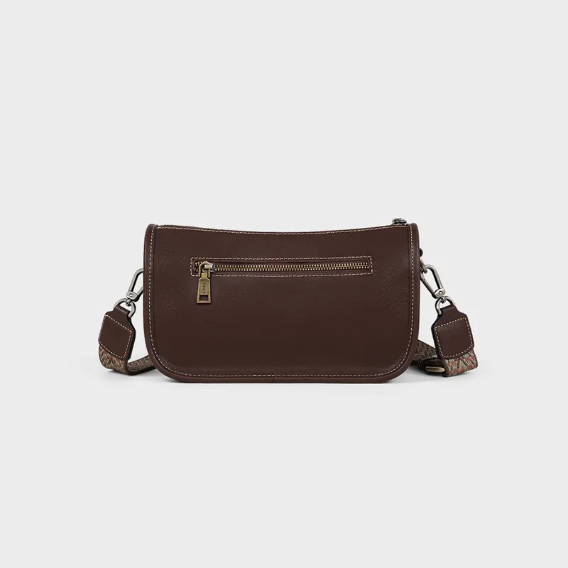 MILLIE'S Cow Leather Underarm Shoulder Bag, Crossbody Bag Regular Women's Coffee-6