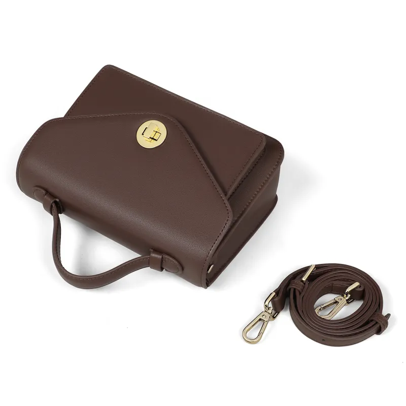 MILLIE'S Cow Leather Synthetic Leather Crossbody Handbags Regular Women's Vintage Brown-6
