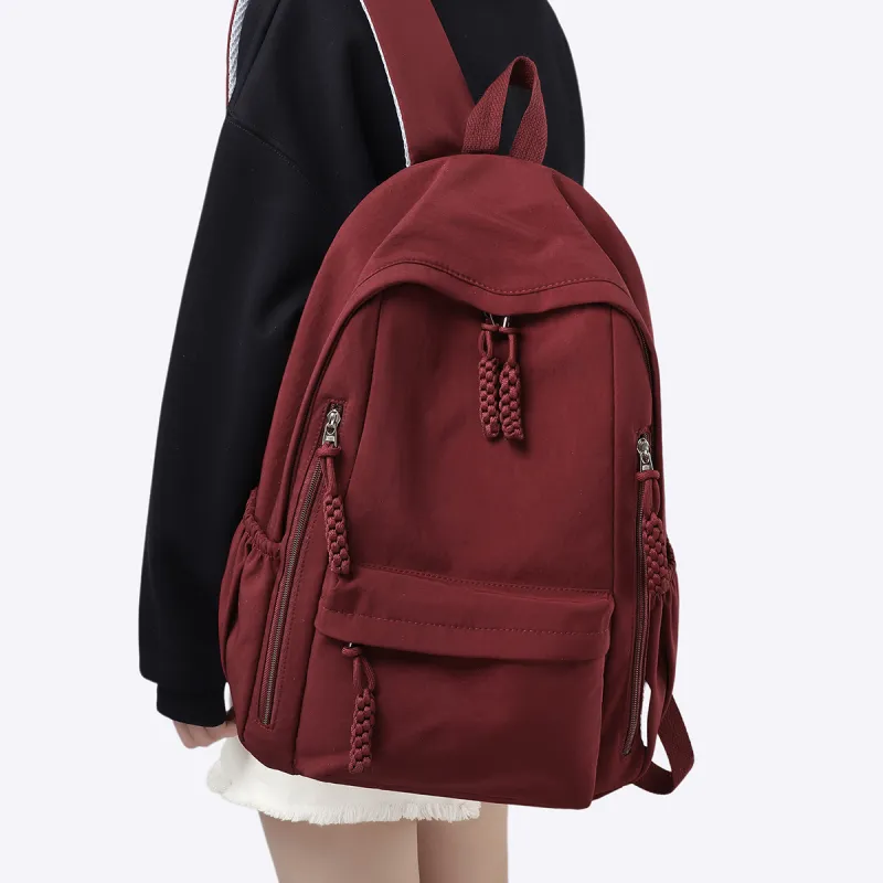 MILLIE'S Fabric Backpack Regular Women's Burgundy-1