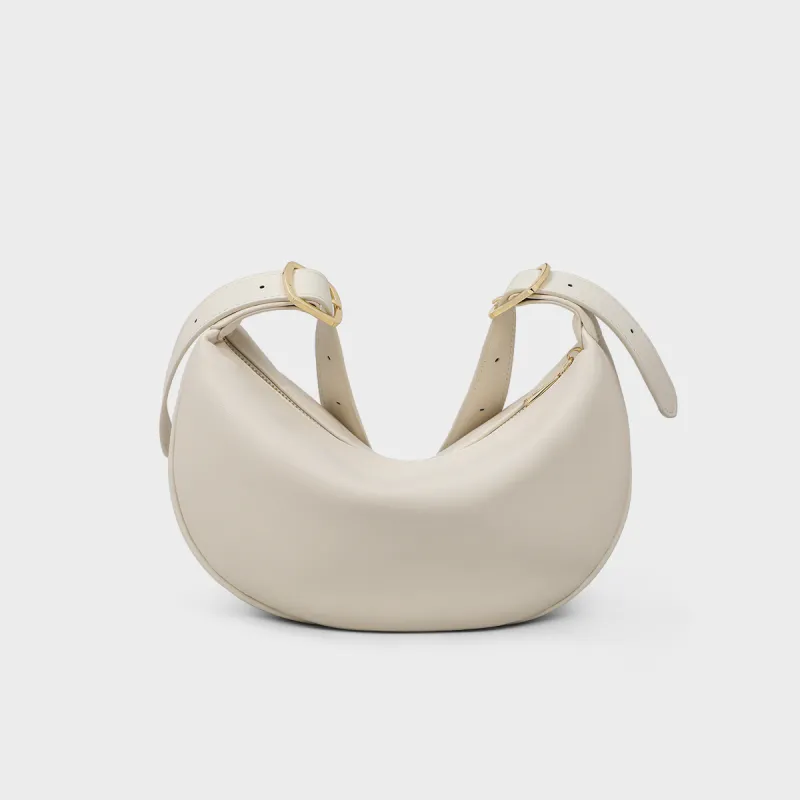 MILLIE'S Synthetic Leather Underarm Crossbody Bag, Shoulder Bag Regular Women's Black/White-12