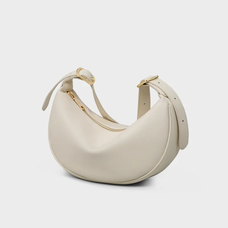 MILLIE'S Synthetic Leather Underarm Crossbody Bag, Shoulder Bag Regular Women's Black/White-10