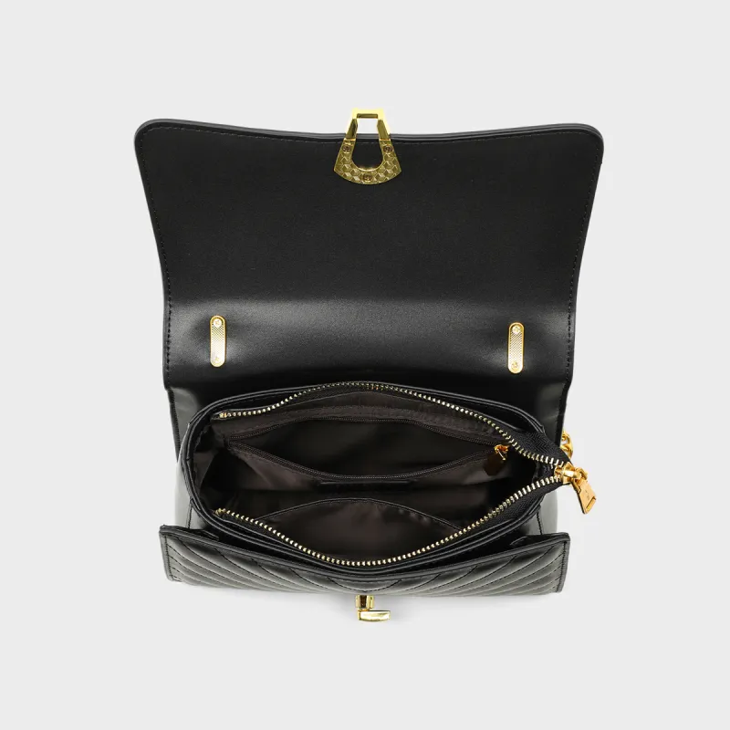MILLIE'S Cow Leather Underarm Crossbody Bag, Shoulder Bag Regular Women's Black-5