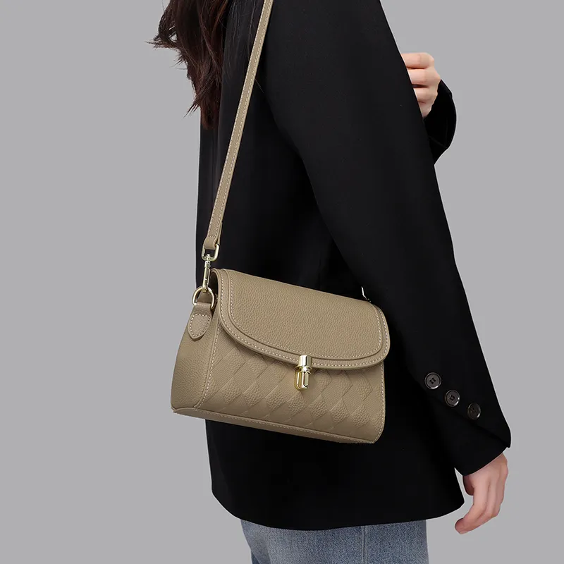 MILLIE'S Cow Leather Crossbody Bag, Shoulder Bag Regular Women's Khaki-4