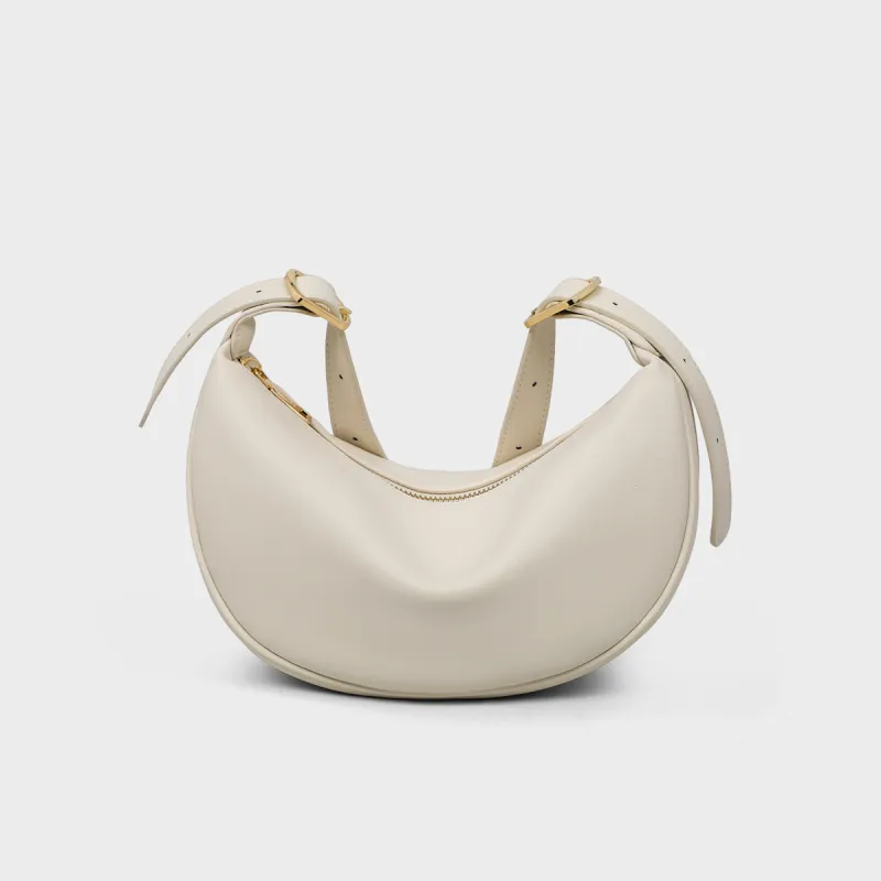 MILLIE'S Synthetic Leather Underarm Crossbody Bag, Shoulder Bag Regular Women's Black/White-11