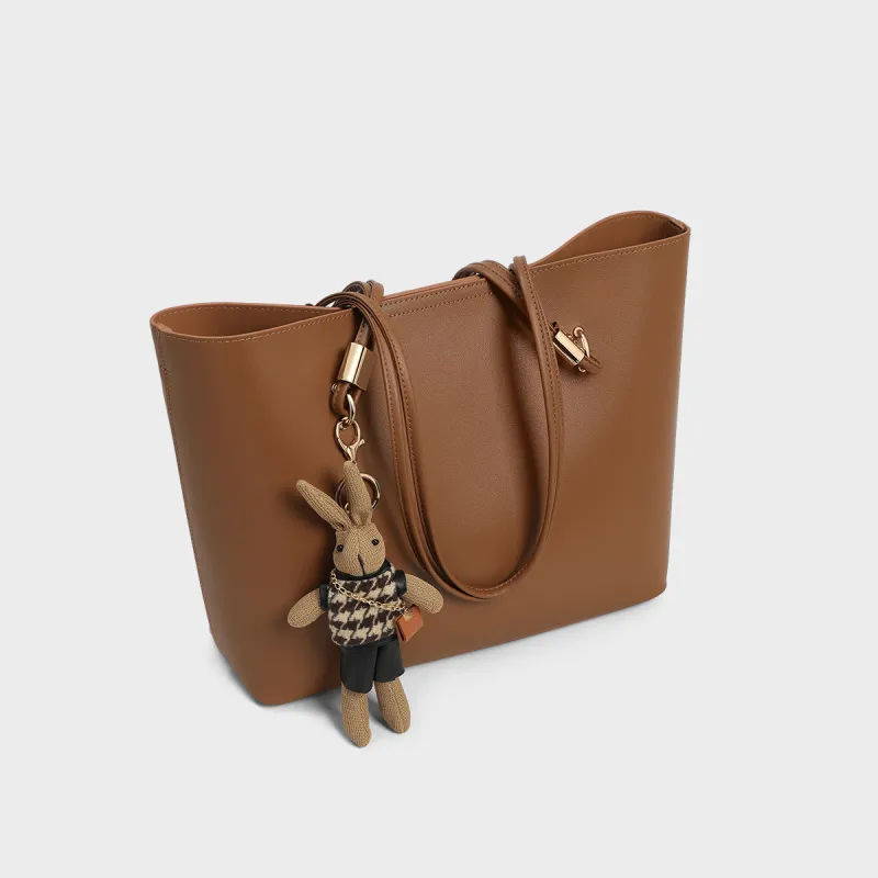 MILLIE'S Cow Leather Underarm Shoulder Bag Tote Shopping Bag Regular Women's Brown-2
