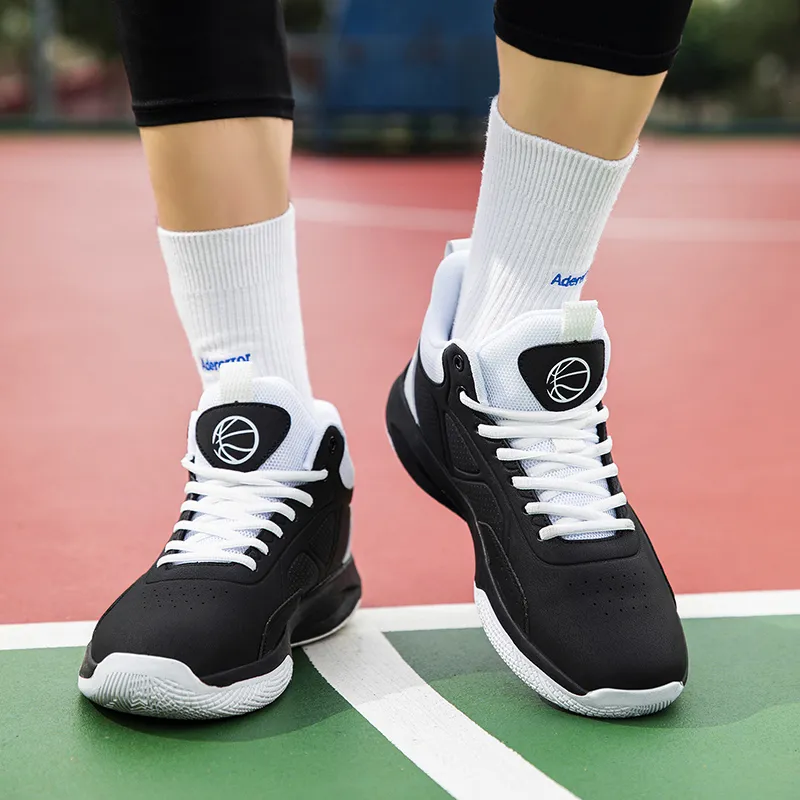 Beta Cushioned Wear-Resistant Coverage Support Mid-Top Basketball Shoes Men's-27
