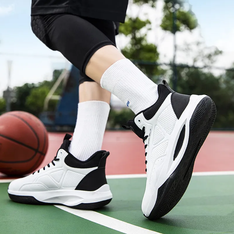 Beta Cushioned Wear-Resistant Coverage Support Mid-Top Basketball Shoes Men's-7