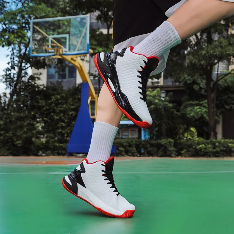 Beta Wear-Resistant Wide Coverage Lightweight High-Top Basketball Shoes Men's-8