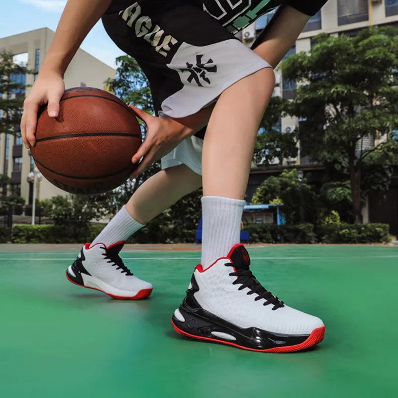 Beta Wear-Resistant Wide Coverage Lightweight High-Top Basketball Shoes Men's-7