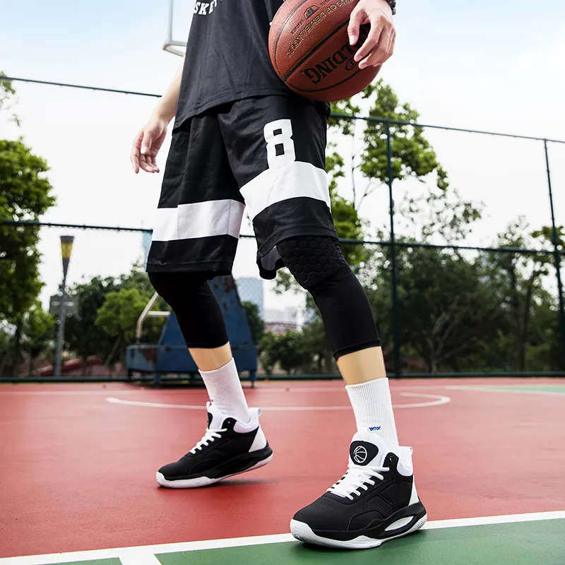 Beta Cushioned Wear-Resistant Coverage Support Mid-Top Basketball Shoes Men's-31