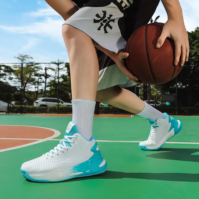 Beta Wear-Resistant Wide Coverage Lightweight High-Top Basketball Shoes Men's-13