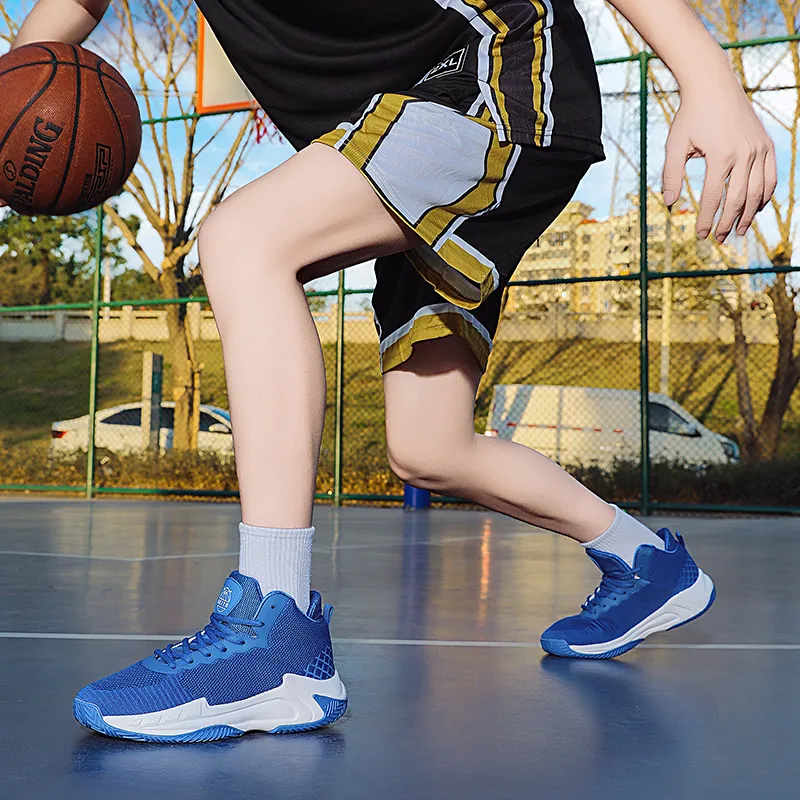 Beta Cushioned Slip-Resistant Breathable High-Top Basketball Shoes Unisex-7
