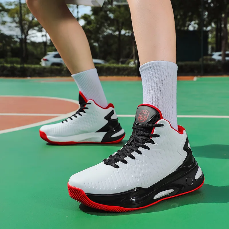 Beta Wear-Resistant Wide Coverage Lightweight High-Top Basketball Shoes Men's-4