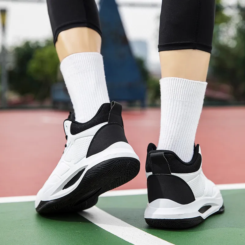Beta Cushioned Wear-Resistant Coverage Support Mid-Top Basketball Shoes Men's-9