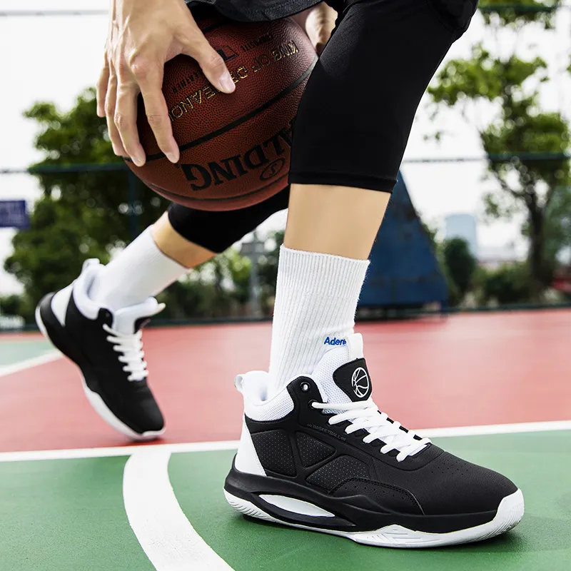Beta Cushioned Wear-Resistant Coverage Support Mid-Top Basketball Shoes Men's-26