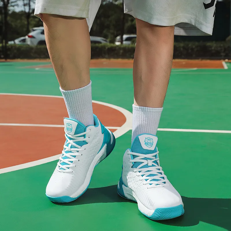 Beta Wear-Resistant Wide Coverage Lightweight High-Top Basketball Shoes Men's-12