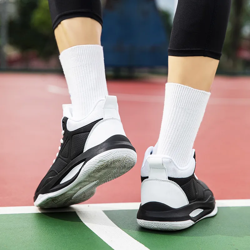 Beta Cushioned Wear-Resistant Coverage Support Mid-Top Basketball Shoes Men's-24