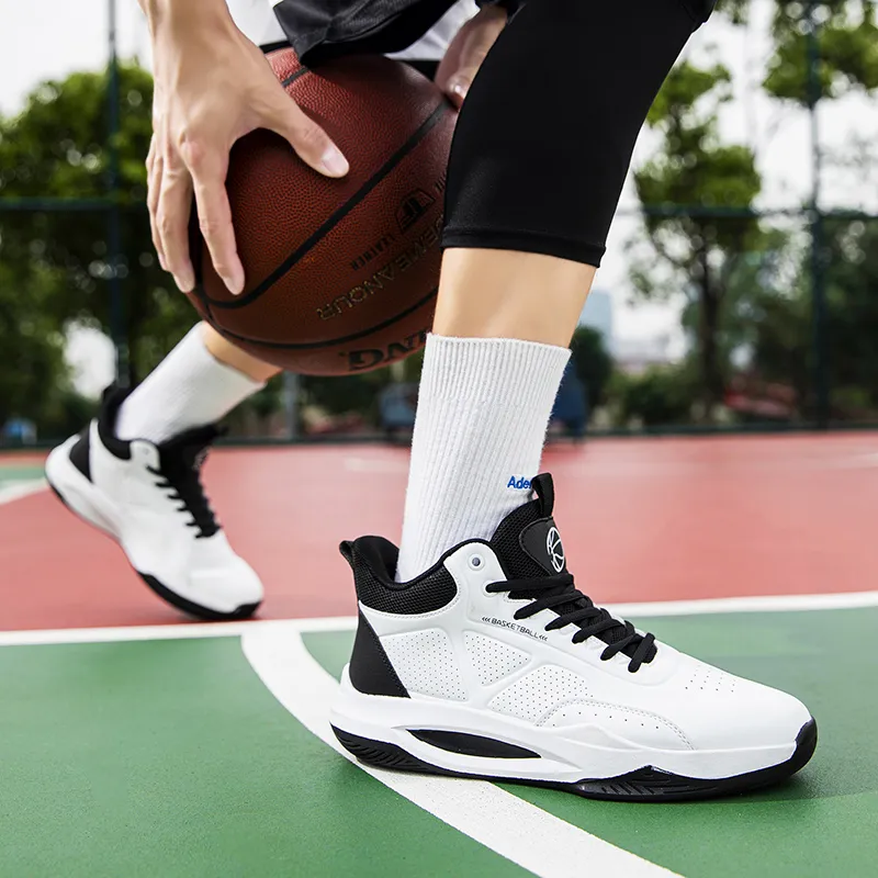 Beta Cushioned Wear-Resistant Coverage Support Mid-Top Basketball Shoes Men's-10