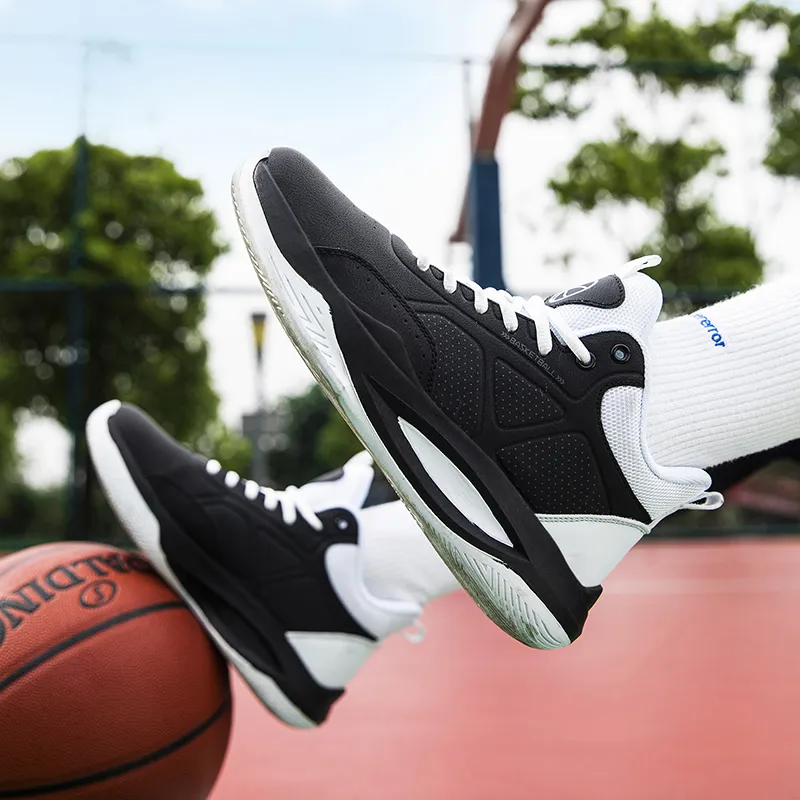 Beta Cushioned Wear-Resistant Coverage Support Mid-Top Basketball Shoes Men's-28