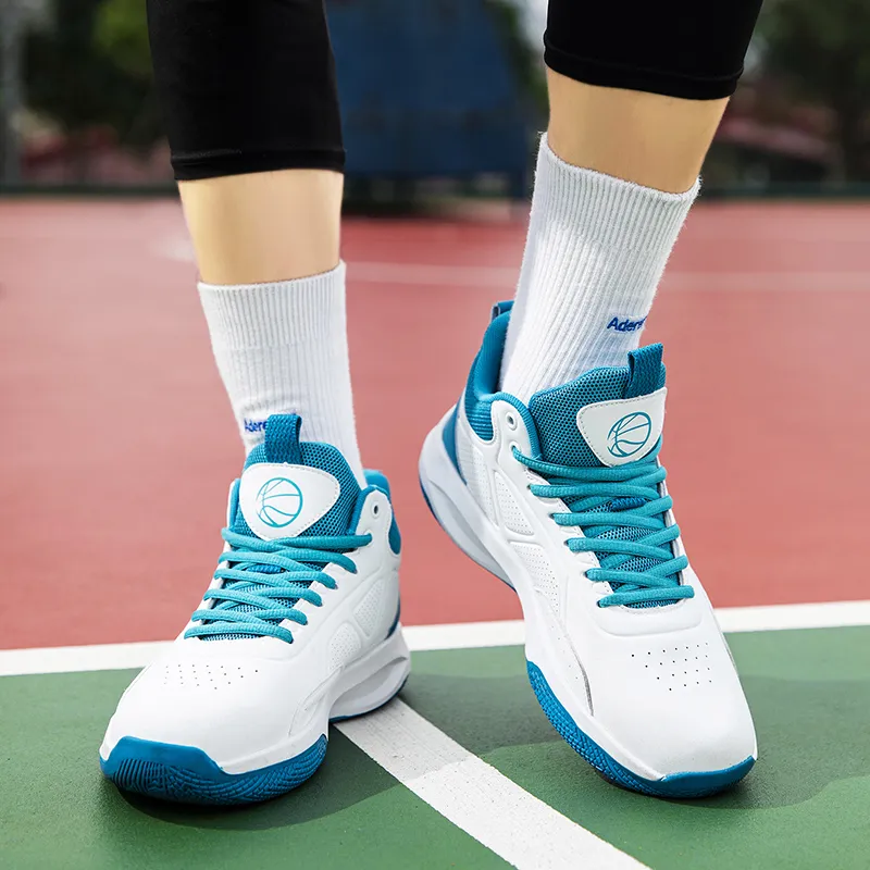 Beta Cushioned Wear-Resistant Coverage Support Mid-Top Basketball Shoes Men's-43