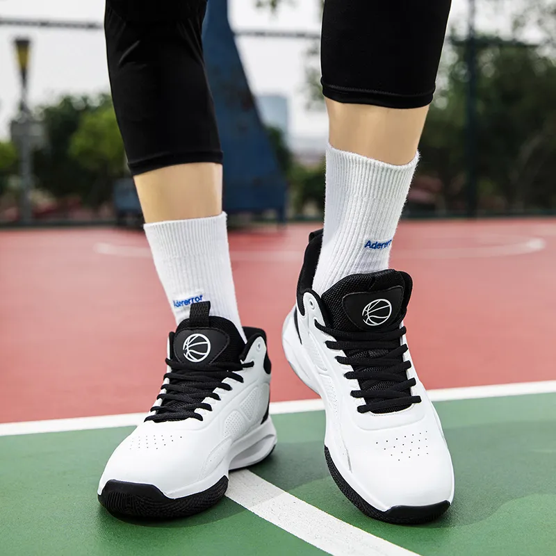 Beta Cushioned Wear-Resistant Coverage Support Mid-Top Basketball Shoes Men's-12