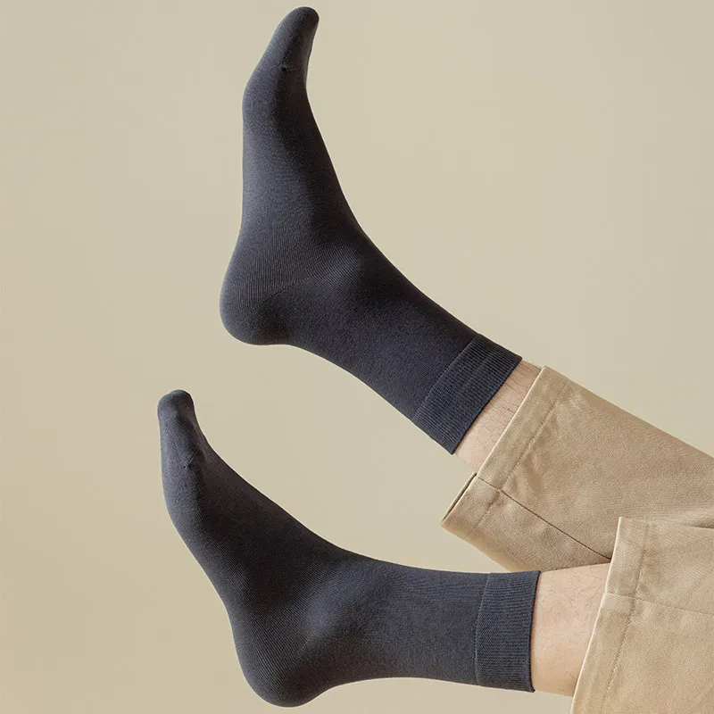 AOKANG Mid Calf Socks Men's 5 Pack-3