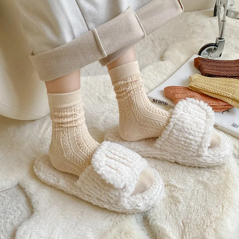 AOKANG Mid Calf Socks Women's Combo Set-1