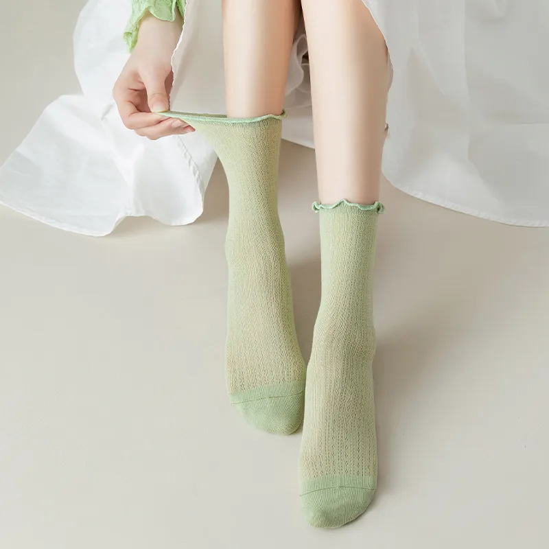 AOKANG Mid Calf Socks Women's 5 Pack-3