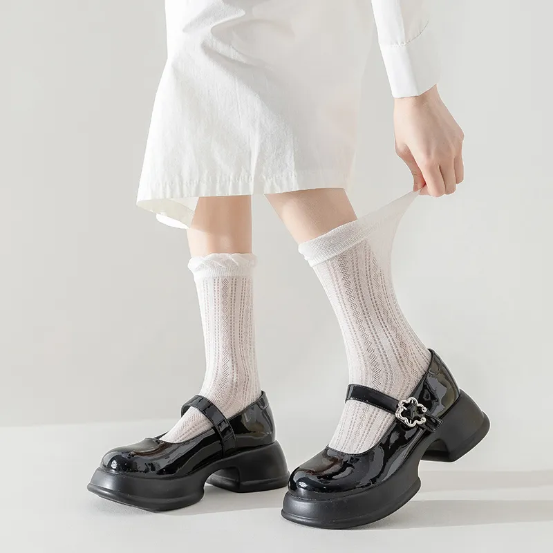 AOKANG Mid Calf Socks Women's 5 Pack-11
