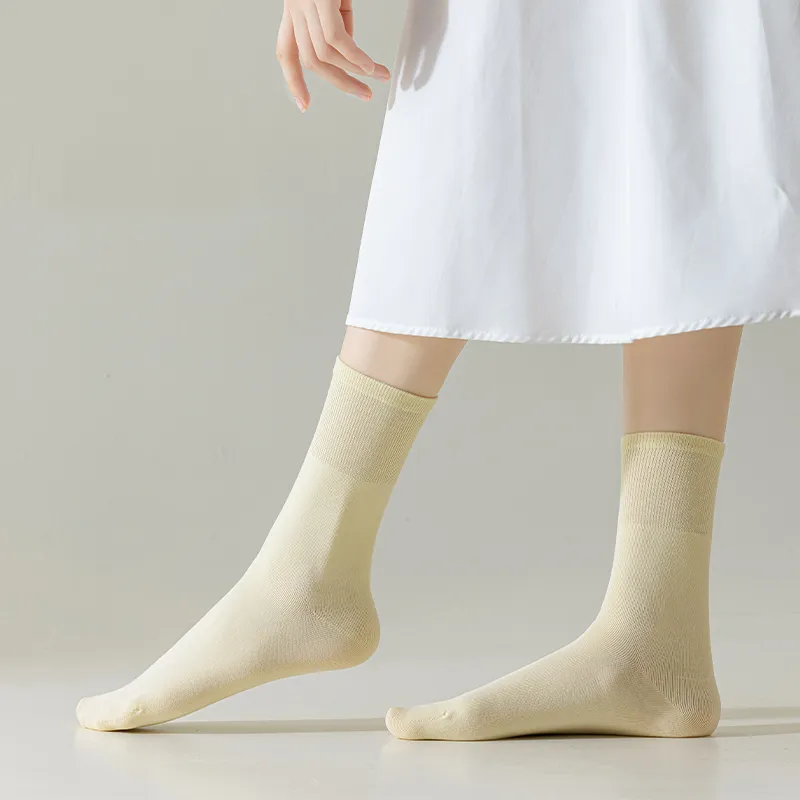 AOKANG Mid Calf Socks Women's 5 Pack-12