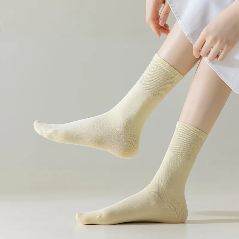 AOKANG Mid Calf Socks Women's 5 Pack-11