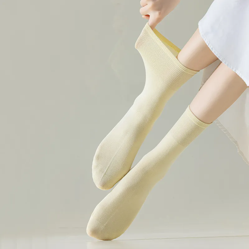 AOKANG Mid Calf Socks Women's 5 Pack-14