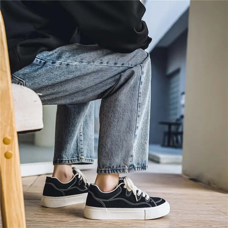 OUGLEMEN Coverage Balance Lightweight Breathable Slip Resistant Low Top Skateboard Shoes Men's Box-4