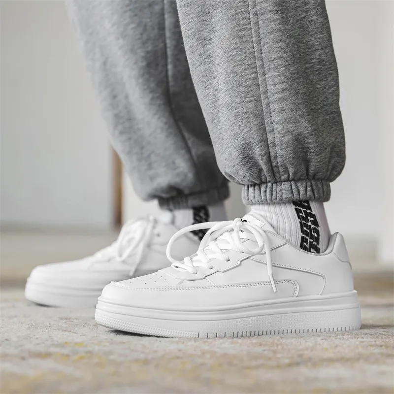 OUGLEMEN Wear resistant, Lightweight, Breathable, And Non slip. Low Top Skateboard Shoes Men's Box-4