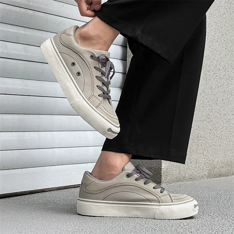 OUGLEMEN Coverage Slip Resistant And Abrasion Resistant Low Top Skateboard Shoes Men's-9