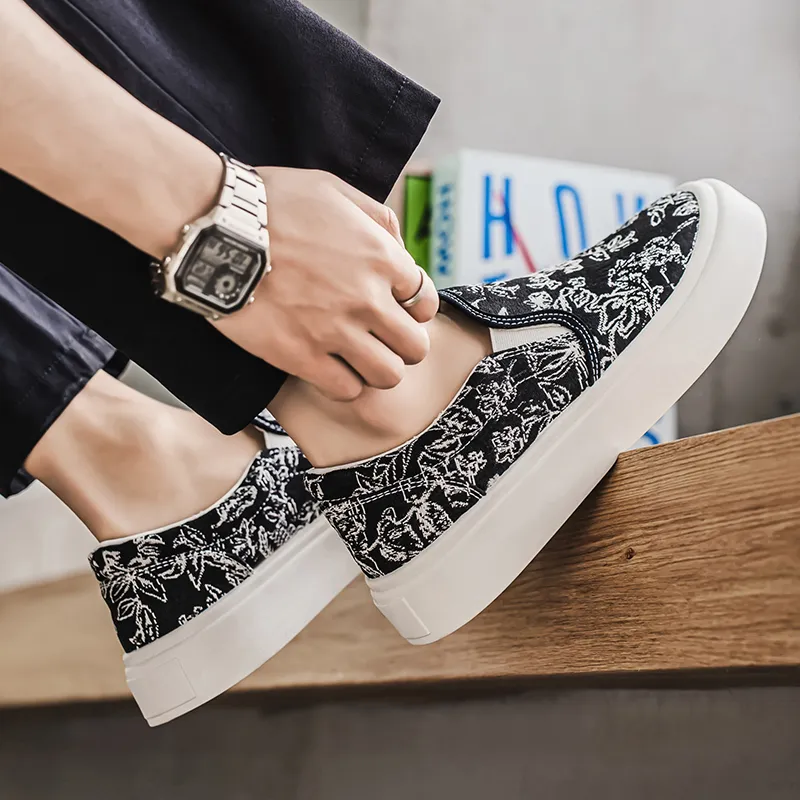 OUGLEMEN Wrapping, Wear Resistant And Non Slip Low Top Casual Shoes Men's Box-4