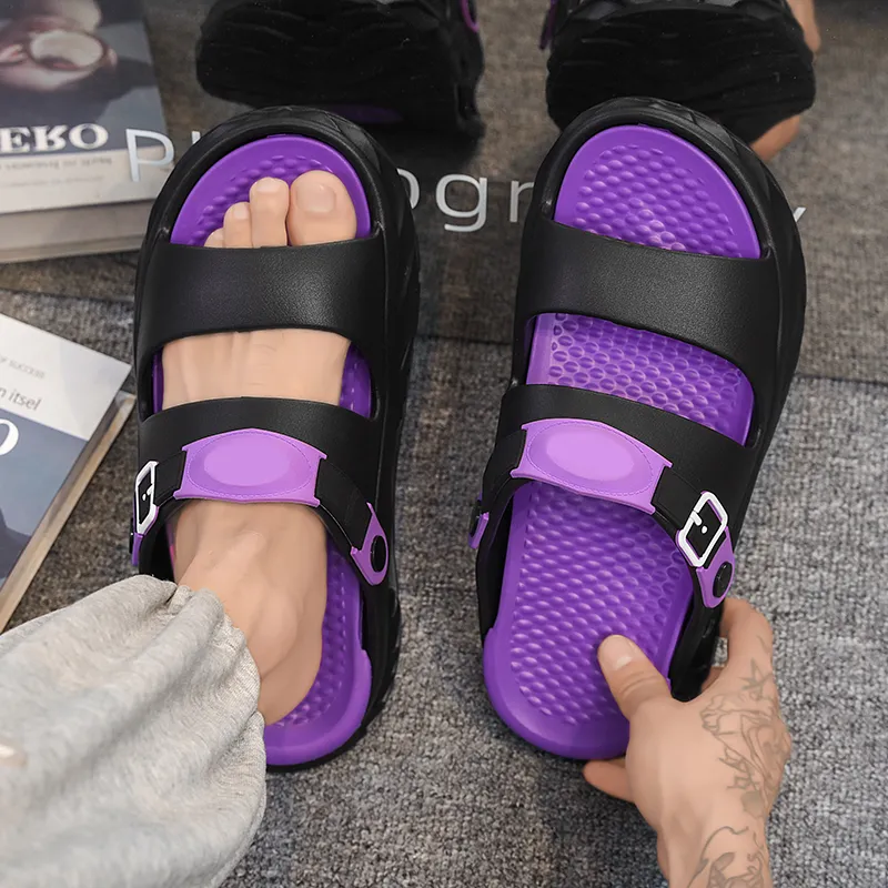 OUGLEMEN Quiet Slip Resistant Odor Resistant Abrasion Resistant Slide Slippers Unisex Box-9