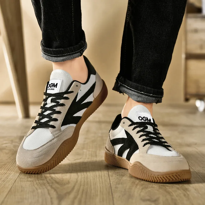 OUGLEMEN Wear resistant, Lightweight, Breathable, And Non slip. Low Top Skateboard Shoes Unisex Box-7