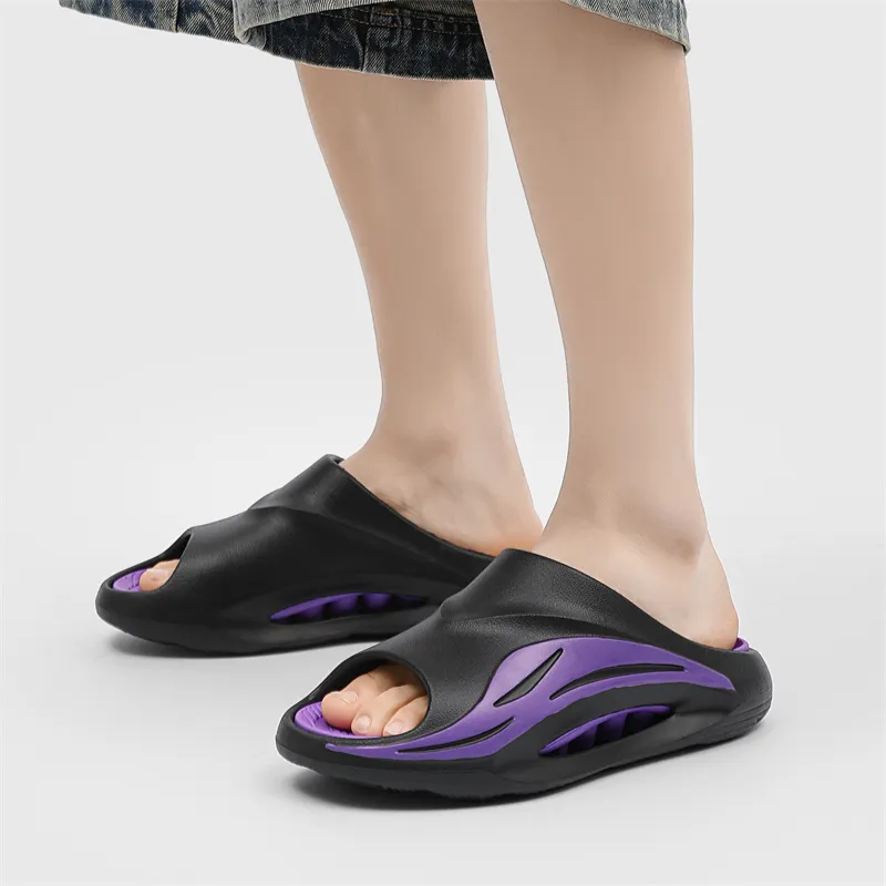 OUGLEMEN Slip Resistant Odor Resistant Slide Slippers Unisex-23