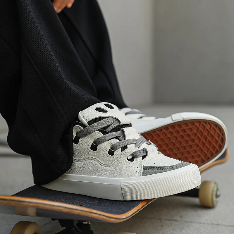 OUGLEMEN Wear resistant, Lightweight, Breathable, And Non slip. Low Top Skateboard Shoes Unisex-3