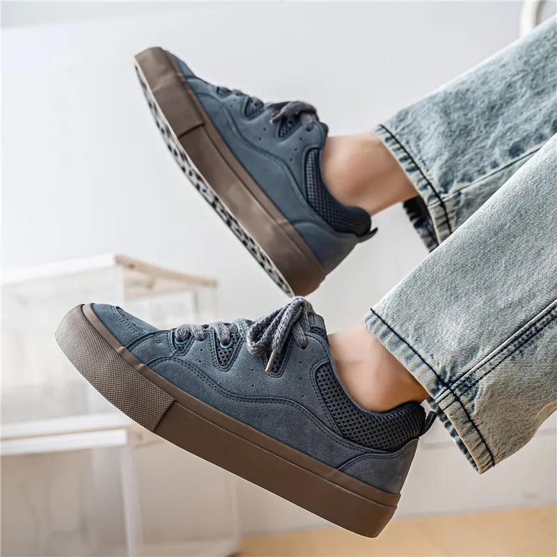 OUGLEMEN Non slip Lightweight Low Top Skateboard Shoes Men's-13