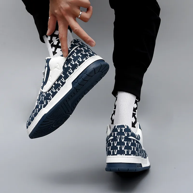 OUGLEMEN Slip Resistant And Abrasion Resistant Coverage Low Top Casual Shoes Unisex Box-8