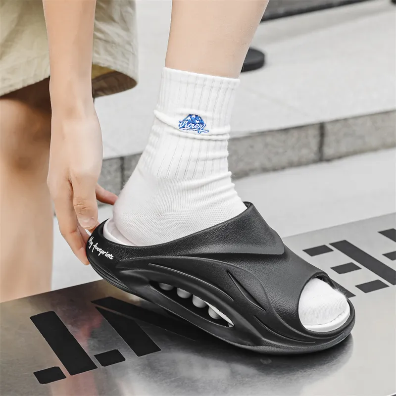 OUGLEMEN Slip Resistant Odor Resistant Slide Slippers Unisex-13