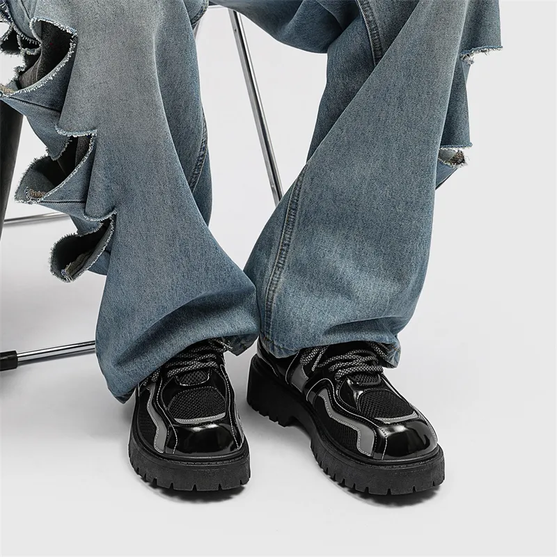 / Dress Shoes Unisex Low Top Black-27