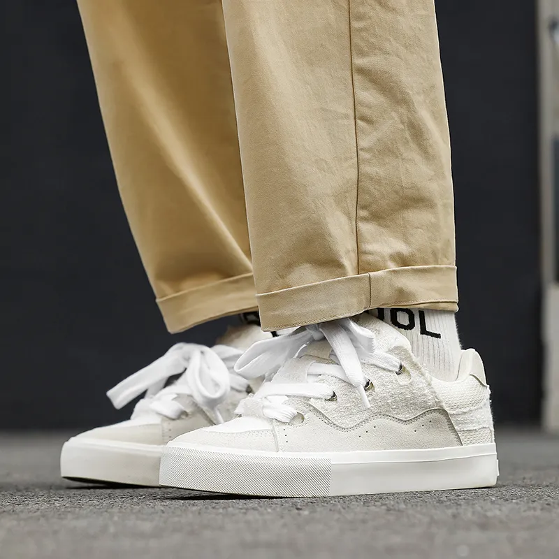 OUGLEMEN Wear resistant, Lightweight, Breathable, And Non slip. Low Top Skateboard Shoes Unisex-9