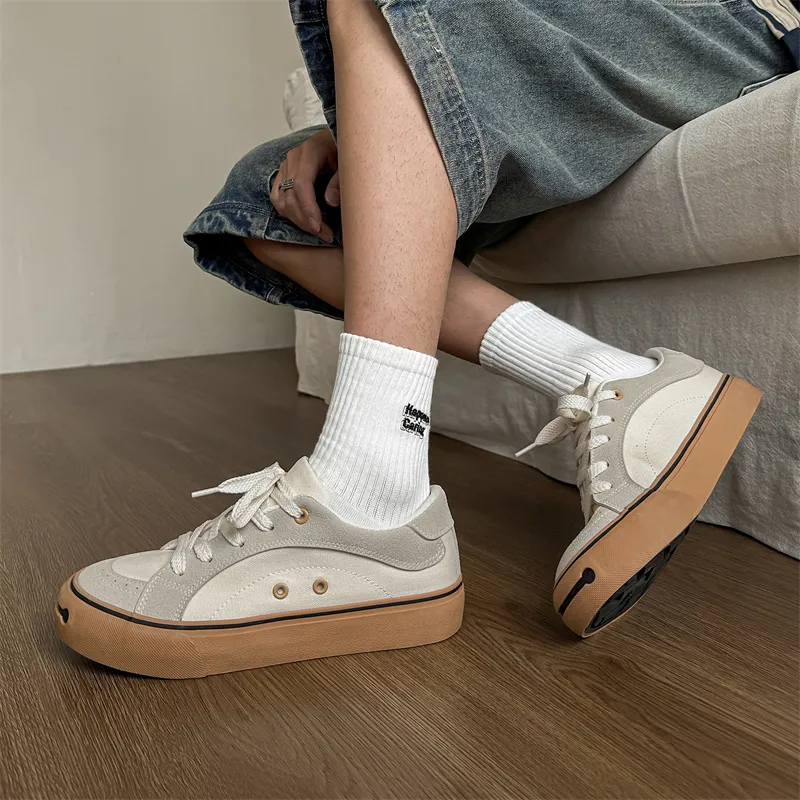 OUGLEMEN Coverage Slip Resistant And Abrasion Resistant Low Top Skateboard Shoes Men's-13