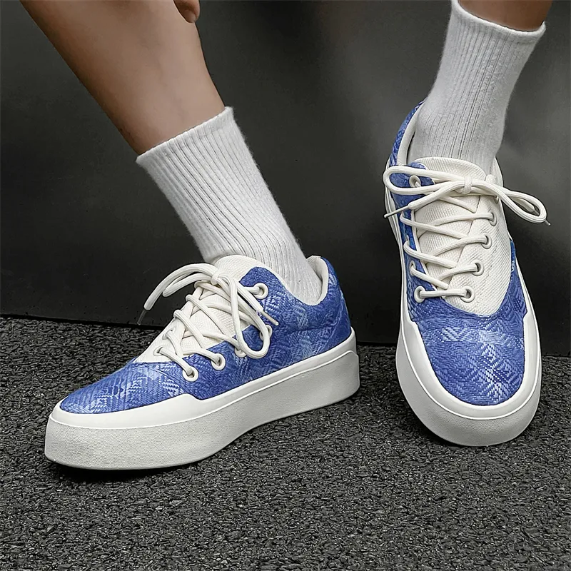 OUGLEMEN Slip Resistant Low Top Canvas Shoes Unisex-5
