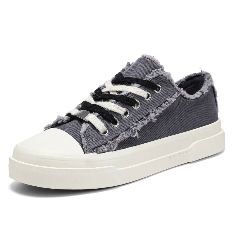 OUGLEMEN Wrapping, Wear Resistant And Non Slip Low Top Skateboard Shoes Men's Box-8